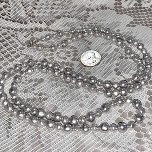 Trifari Necklace Circa 1975 Silver Pearl Jewelry